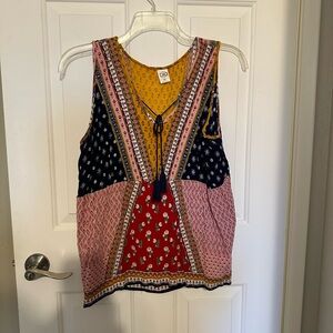 Bila Multicolor Bohemian Tank Top boho chic xl